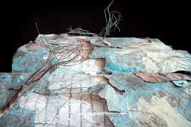 Detail of Book Art  by Denis Brown
