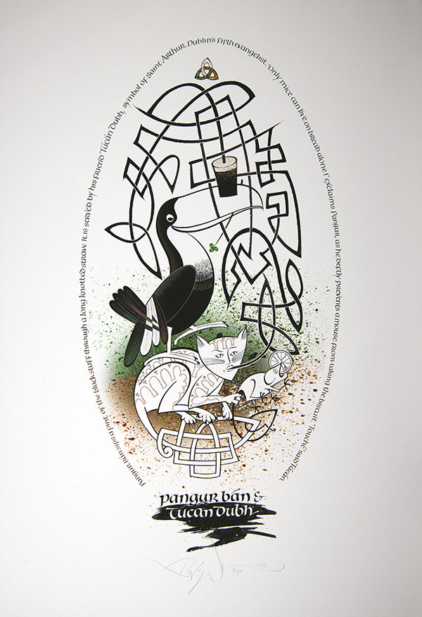 Calligraphy & Celtic Art Print