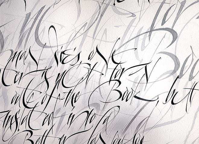 Calligraphy by Denis Brown