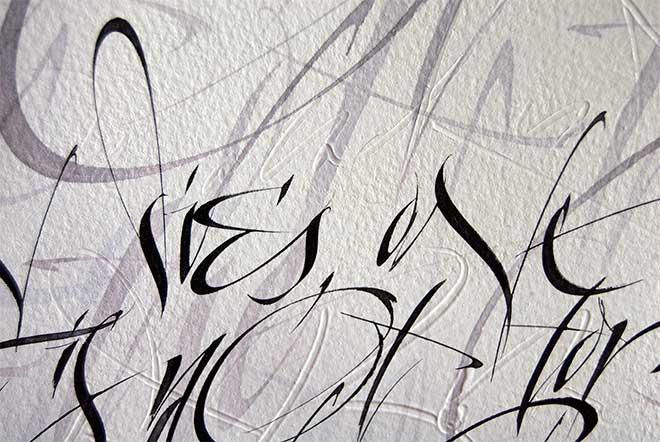 Calligraphy by Denis Brown