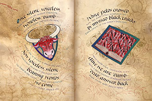 "Book riddle" print