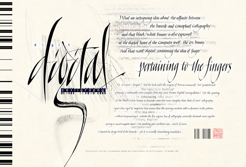 Calligraphy print by Denis Brown