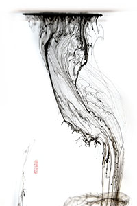 "Ink-Fall" print