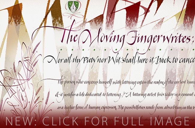 The moving finger writes...