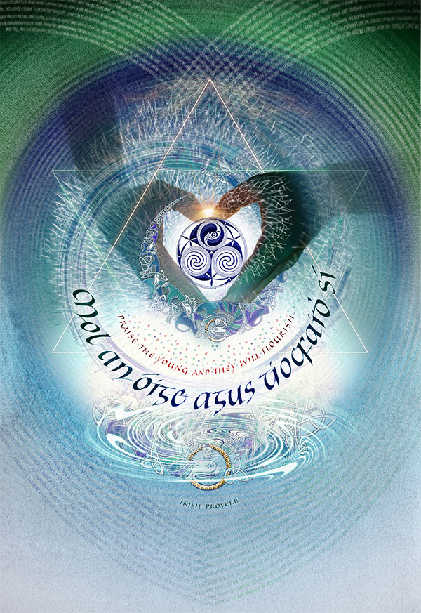 Calligraphy & Celtic Art Print