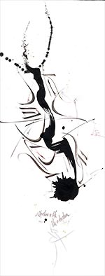 "Rhythm is Life" hand-worked print