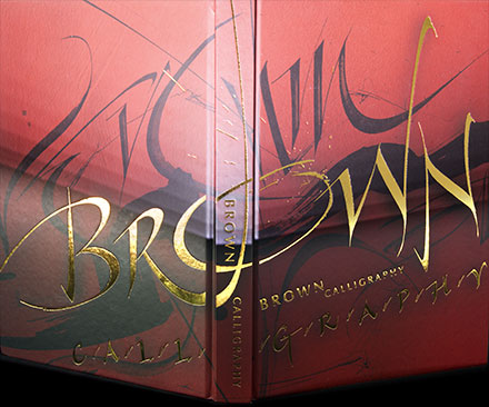 Foil-stamped wrap-around cover
