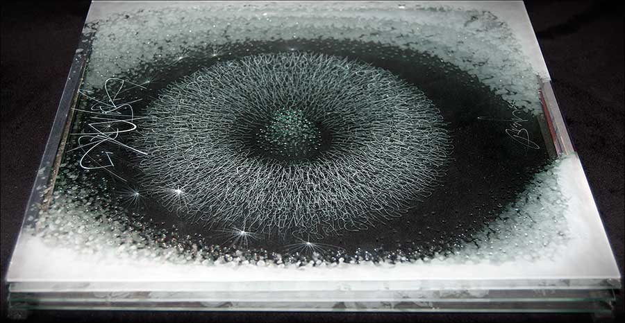 Layers of engraved glass